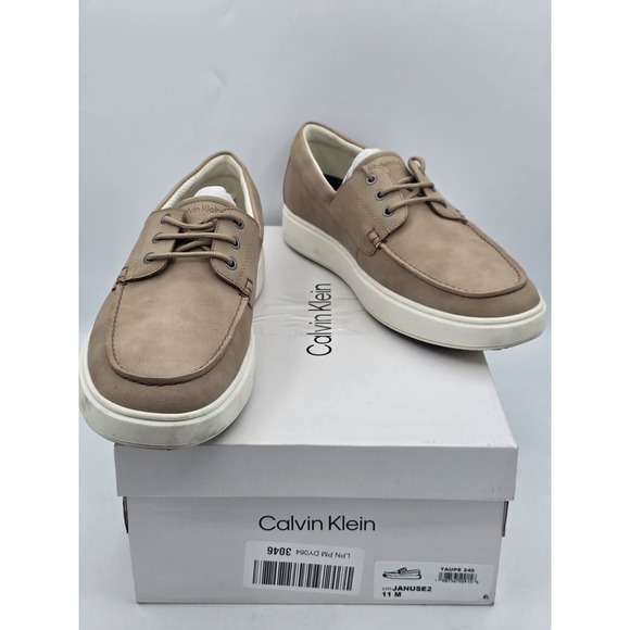 Calvin Klein Men Shoes Taupe 240 JANUSE2 - Sz 11 M - Picture 1 of 14